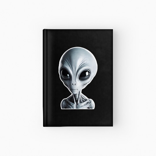 Grey Alien Hardcover Journal