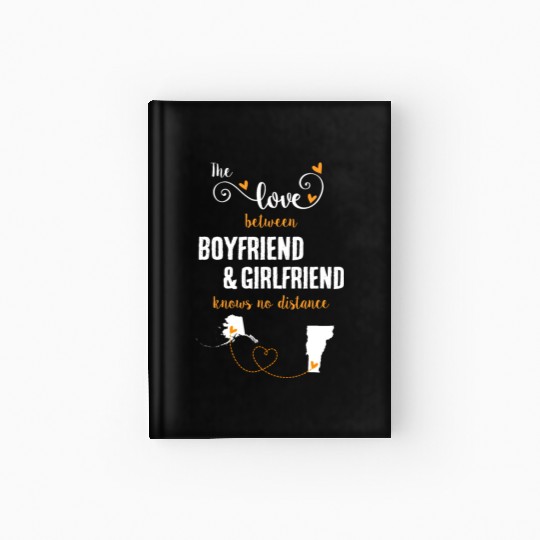 Love Between BF And GF Alaska To Vermont Gift Hardcover Journal