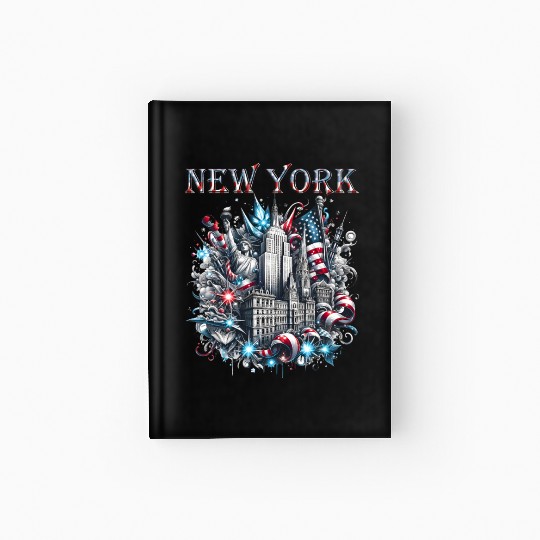 New York Christmas Spirit Hardcover Journal