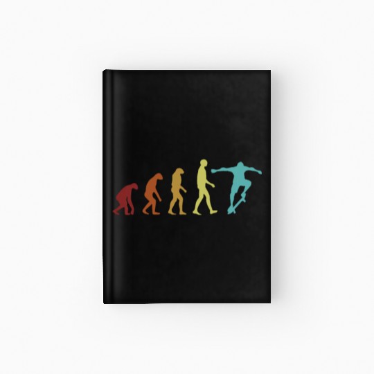 Skateboard Evolution Skaterboy Skateboardkid Hardcover Journal