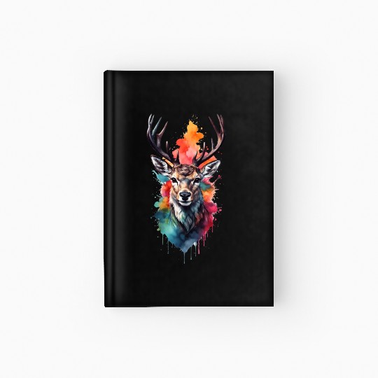 Colorful Swamp Deer Hardcover Journal
