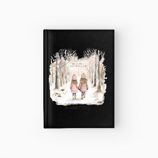 Cute Kids In Winter Wonderland Hardcover Journal