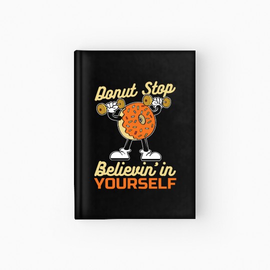 Fitness Donut Donut Gym Hardcover Journal