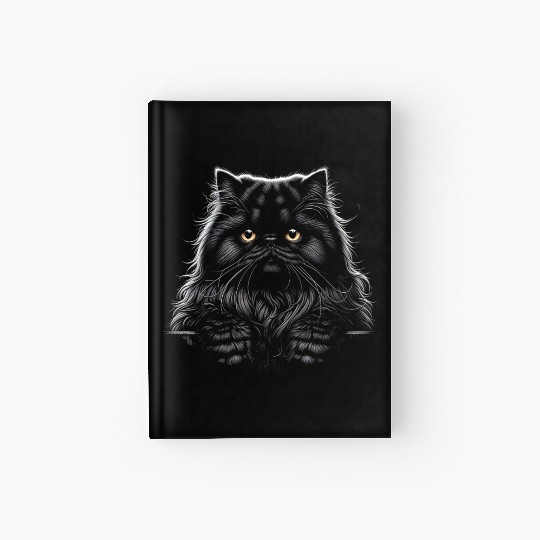 persian More Treats 8 - Cute realistic cat drawing Hardcover Journal