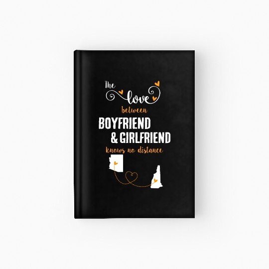 Love Between BF And GF Arizonna To New Hampshire Hardcover Journal