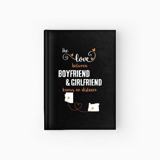 Love Between BF And GF Arizonna To Oregon Gift Hardcover Journal