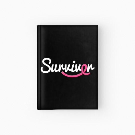 Breast Cancer Survivor K Ribbon Breast Cancer Awar Hardcover Journal