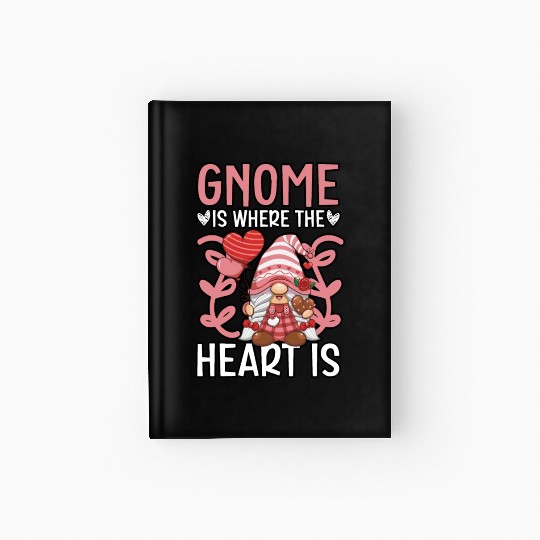 Gnome Valentines Day Gardening Garden Gnome Lover Hardcover Journal