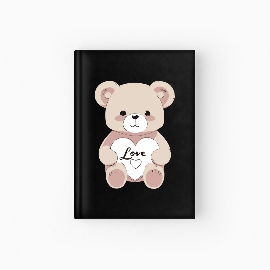 Valentine Teddy Bear Hardcover Journal