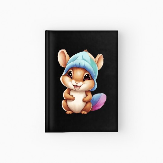 Baby squirrel Hardcover Journal