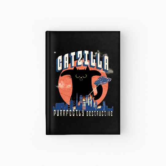 Catzilla king of cats,movie parody Hardcover Journal