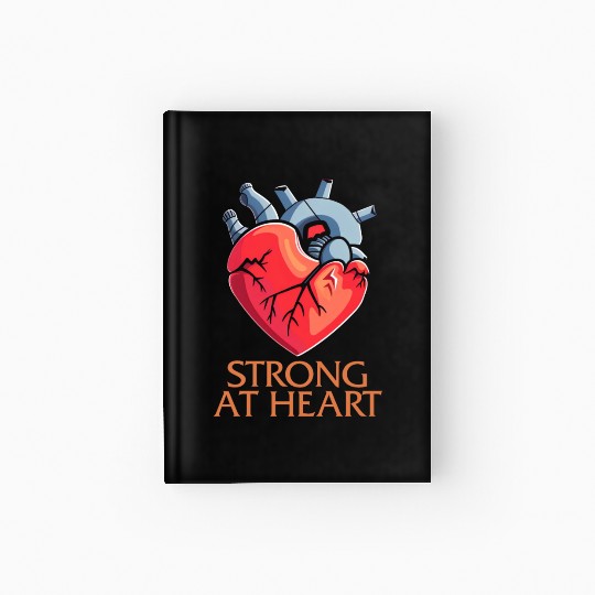 CHD Awareness Hardcover Journal, Strong At Heart Pumping Iron