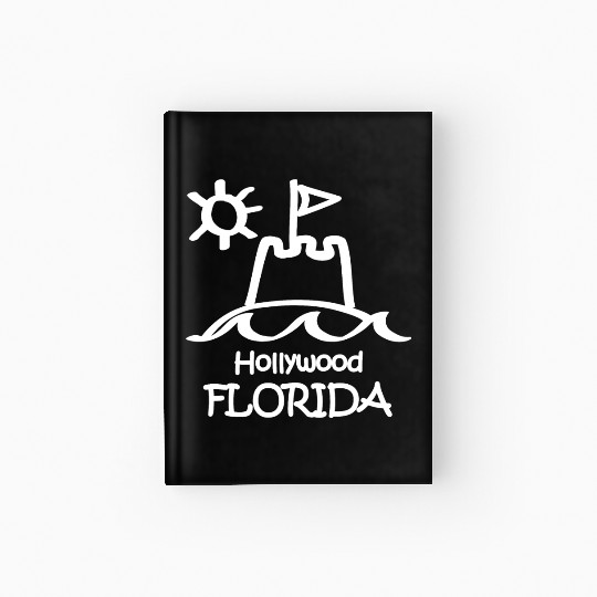 Hollywood Florida Sandcastle Souvenirs Gifts Hardcover Journal