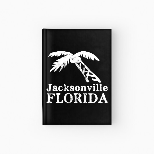 Jacksonville Florida Palm Tree Souvenirs Gifts Hardcover Journal