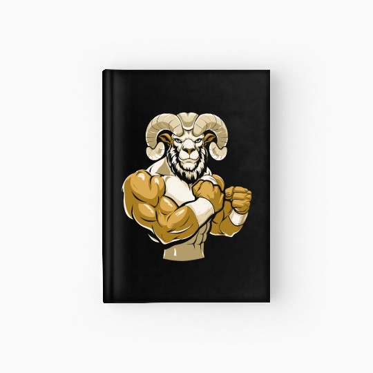 Workout Gym Sheep Hardcover Journal