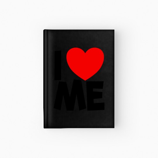 I Love Me Red Heart Self Love Affirmation Hardcover Journal