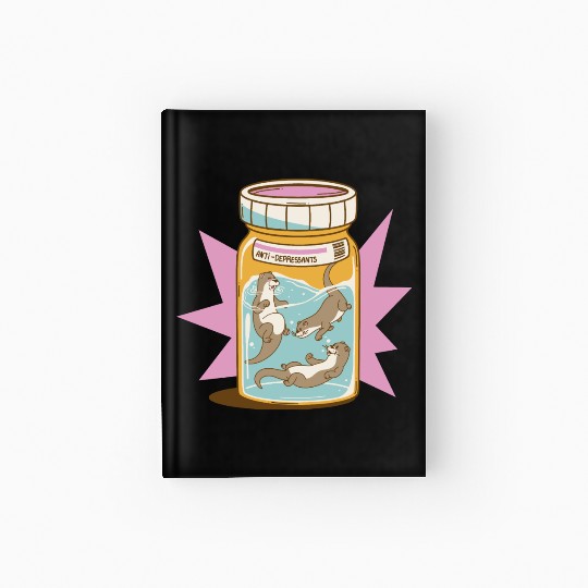 Joyful Otter Jar Hardcover Journal