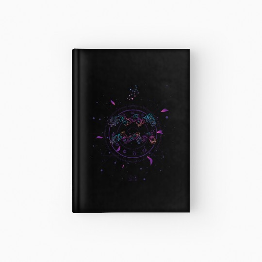 Aquarius Floral Zodiac Harmony Hardcover Journal