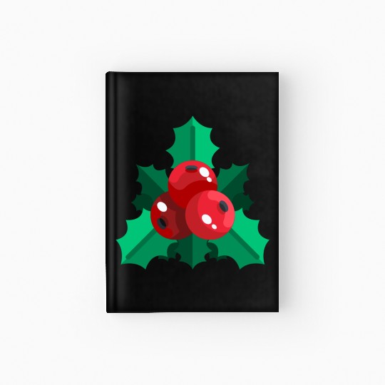 mistletoe christmas Hardcover Journal
