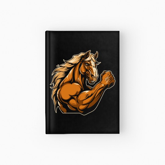 Workout Gym Horse Hardcover Journal