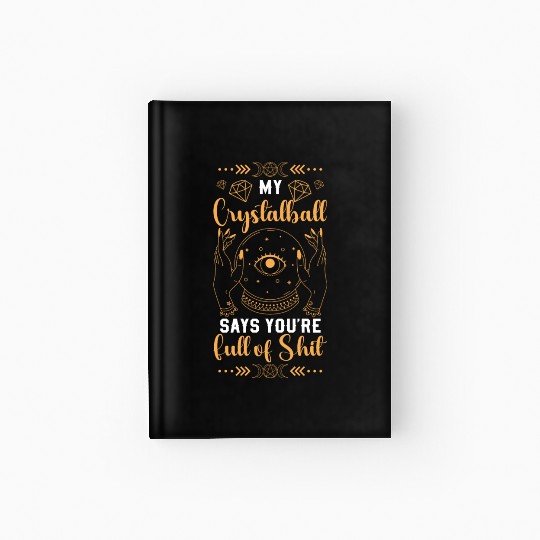 Crystal Ball Magical Signs Hardcover Journal
