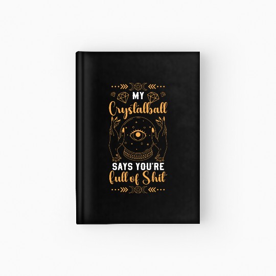 Crystal Ball Magical Signs Hardcover Journal