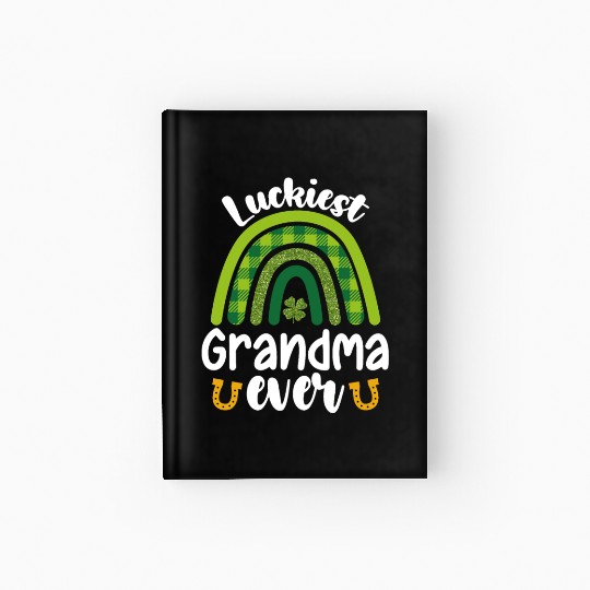 Luckiest Grandma Ever Family St Patrick's Day Hardcover Journal