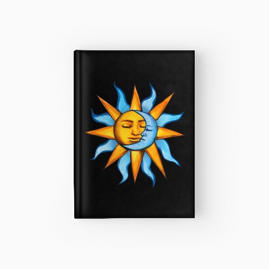 sun moon Hardcover Journal