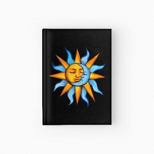 sun moon Hardcover Journal