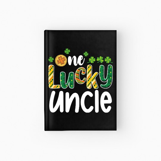 One Lucky Uncle Matching Family St Patrick's Day Hardcover Journal