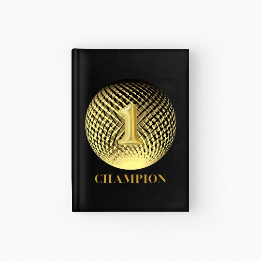 Number one Champion Gold medal first place winner Hardcover Journal