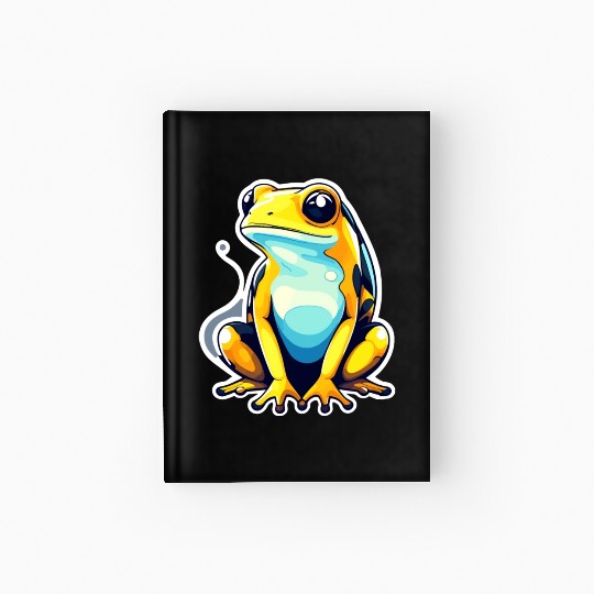 Golden Poison Frog Illustration Hardcover Journal