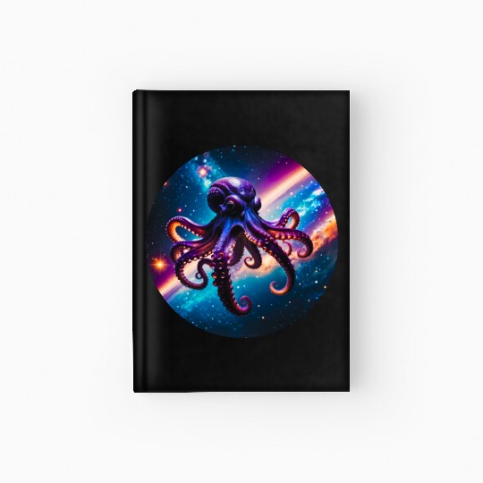 Space Octopus Hardcover Journal