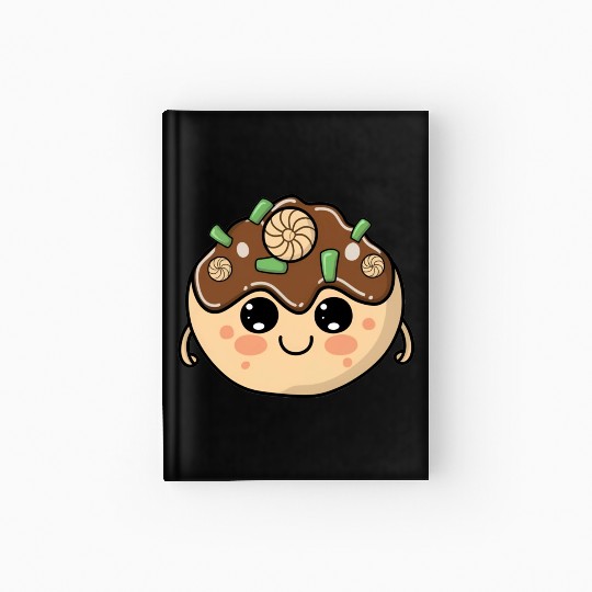 Cute Takoyaki Hardcover Journal