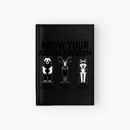 Jungle Hardcover Journal, Know Your Animal Kingdom Bear Moose