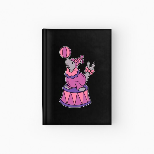 Circus Seal Animal Trainer Gift Hardcover Journal