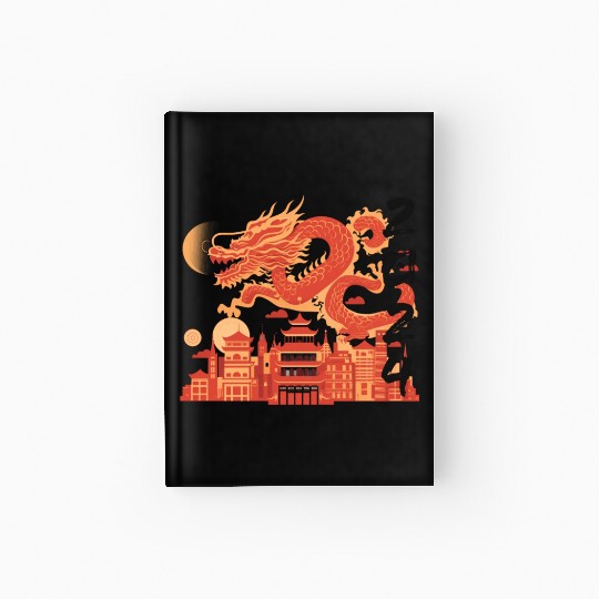 Year Of The Dragon Hardcover Journal | chinese lanterns