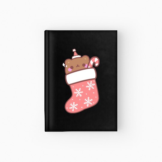 Teddy bear in a boot Hardcover Journal