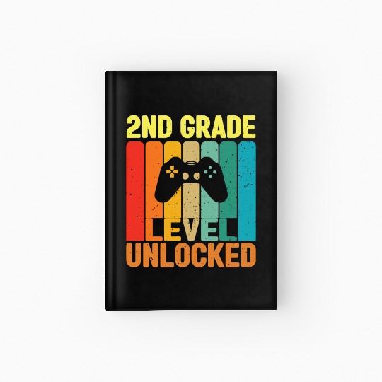 2nd Grade Level Unlocked Video Game Back to School Hardcover Journal