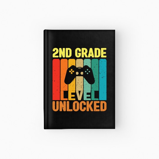 2nd Grade Level Unlocked Video Game Back to School Hardcover Journal