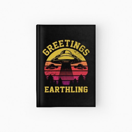 Alien, Aliens, UFO, UAP, Space Unknown Flight Hardcover Journal