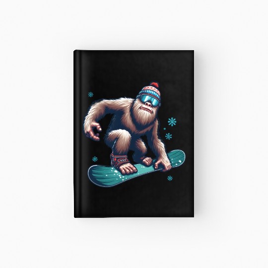 Bigfoot Snowboard Hardcover Journal