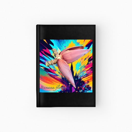 Banana flower Hardcover Journal