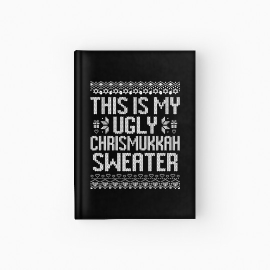 Happy Chrismukkah Christmas Hannukkah Gift Hardcover Journal