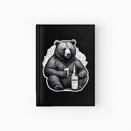 grizzly bear Hardcover Journal