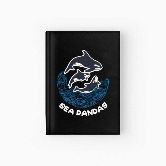 Sea Panda Orca Wild Panda Bamboo Hardcover Journal