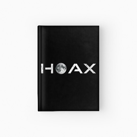 Moon Landing Hoax Conspiracy Hardcover Journal