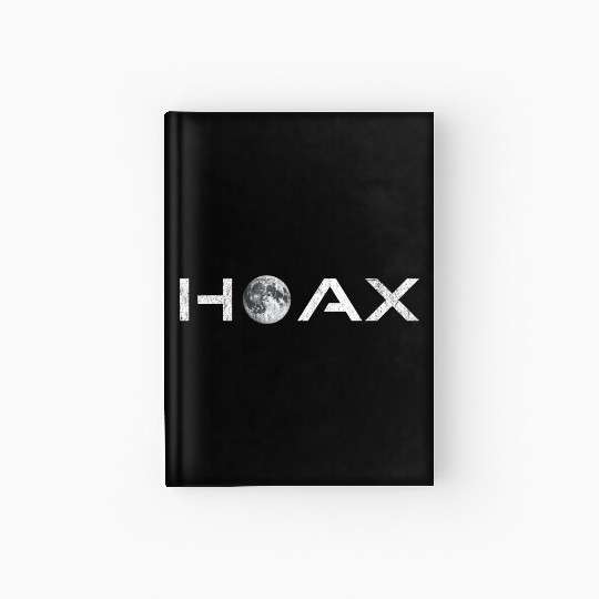 Moon Landing Hoax Conspiracy Hardcover Journal