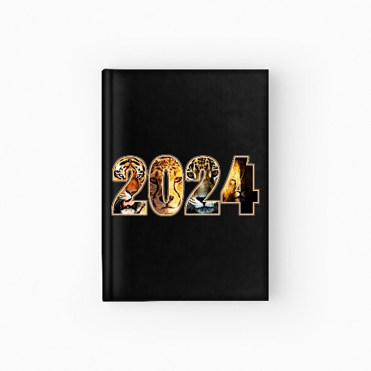 2024 TIGER CHEETAH JAGUAR LION DESIGN Hardcover Journal
