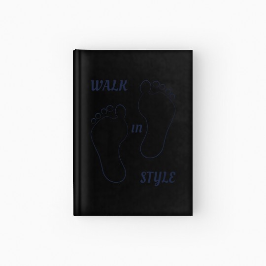 Walk in style - Navy Blue Hardcover Journal